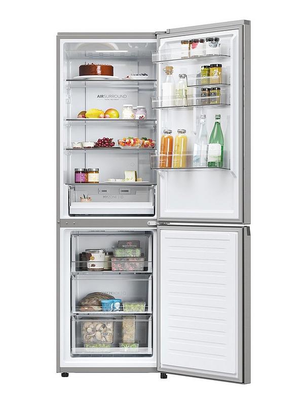 Haier HDW3618DNPK Frost Free 60/40 Fridge Freezer, D Rated, Wifi - Inox - Image 2